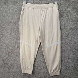 Walkpop Womens Beige High Rise Elastic Waist Jogger Pants WP0012P Size XL